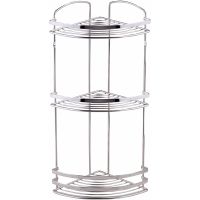 Полка корзина Tekno-tel BK083SSM угловая Нержавеющая сталь — фото 1, Полки для ванной и душа