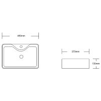 Раковина Ceruttispa 48 CR7051 СТ9604 Белая — фото 3, Раковины накладные