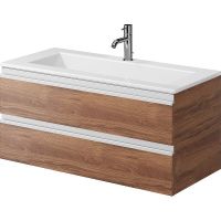 Тумба под раковину Creto Alba 100 11-1105CH подвесная Charleston — фото 2, Тумбы под раковину