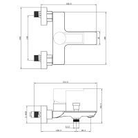 Товар: Смеситель для ванны beWash Element BVMM0BT700 Хром - фото 2 Смеситель для ванны beWash Element BVMM0BT700 Хром — фото 2, Смесители