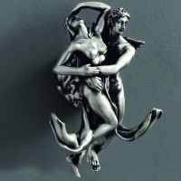 Двойной крючок Art&Max Romantic AM-B-0812-T Серебро — фото 2, Крючки для полотенец