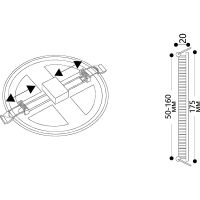 Встраиваемый светильник Artelamp Mesura A7974PL-1WH Белый — фото 5, Точечные светильники