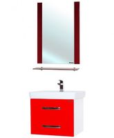 Товар: Зеркало Bellezza Рокко 70 4613711030035 с полкой Красное - фото 4 Зеркало Bellezza Рокко 70 4613711030035 с полкой Красное — фото 4, Мебель для ванной