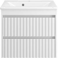 Товар: Тумба с раковиной Brevita Balaton 65 УТ000014504 подвесная Белая матовая - фото 2 Тумба с раковиной Brevita Balaton 65 УТ000014504 подвесная Белая матовая — фото 2, Мебель для ванной