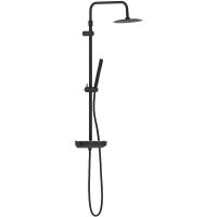 Душевая система Damixa Scandinavian Pure 936750300 с термостатом Черная матовая — фото 1, Душевое оборудование. Душевая программа