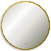 Зеркало Abber Mond 100 AG6204SCGL-1.0 с подсветкой Золото с бесконтактным выключателем и диммером — фото 1, Зеркала в ванную комнату