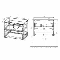 Товар: Тумба под раковину Vincea Mia 65 VMC-2MA650GW подвесная G.White - фото 4 Тумба под раковину Vincea Mia 65 VMC-2MA650GW подвесная G.White — фото 4, Тумбы под раковину