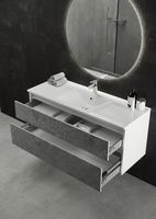 Товар: Тумба с раковиной SanVit Кубэ-2 Лофт 90 kkubeloft290 подвесная Бетон Урбан Грей Белая глянцевая - фото 4 Тумба с раковиной SanVit Кубэ-2 Лофт 90 kkubeloft290 подвесная Бетон Урбан Грей Белая глянцевая — фото 4, Мебель для ванной