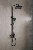 Душевая система Frap H17-6 F2417-6 Черная матовая — фото 2, Душевые стойки