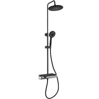 Душевая система beWash BV1TMSS6676 с термостатом Черная матовая — фото 1, Душевое оборудование. Душевая программа