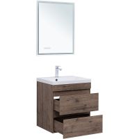 Товар: Тумба под раковину Aquanet Нота New 60 334191 подвесная Дуб веллингтон табак - фото 6 Тумба под раковину Aquanet Нота New 60 334191 подвесная Дуб веллингтон табак — фото 6, Тумбы под раковину