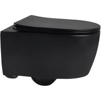 Унитаз Abber Bequem AC1104MB подвесной Черный матовый с сиденьем Микролифт — фото 1, Унитазы
