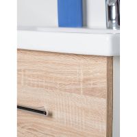 Тумба с раковиной Orange Бриз 60 Br-60TUW+Ra подвесная Дуб Белая — фото 4, Тумбы с раковиной