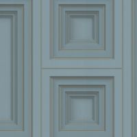 Обои Zambaiti Parati Trussardi VI 46023 Винил на флизелине (1,06*10,05) Серый/Голубой, Геометрия — фото 1, Обои для стен