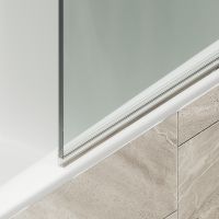 Товар: Шторка на ванну Maybah Glass MGV-597-2 500x1400 поворотная на монопетле Бронза стекло прозрачное - фото 6 Шторка на ванну Maybah Glass MGV-597-2 500x1400 поворотная на монопетле Бронза стекло прозрачное — фото 6, Неподвижные шторки для ванной