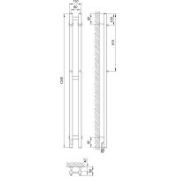 Электрический полотенцесушитель Laris Прайм Дуэт ЧК 80х1200 L 73207361 Белый муар — фото 10, Электрические полотенцесушители