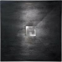 Душевой поддон из искусственного камня Veconi Tezeo 90x90 TZW20B-90-R1 Черный — фото 1, Душевые поддоны из искусственного камня