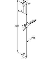 Душевой гарнитур Kludi Freshline 6794091-00 Белый Хром — фото 2, Душевые гарнитуры