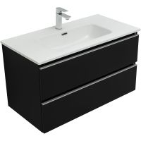 Товар: Тумба под раковину Aquanet Вега 90 329598 подвесная Черная - фото 2 Тумба под раковину Aquanet Вега 90 329598 подвесная Черная — фото 2, Тумбы под раковину