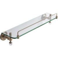 Стеклянная полка Art&Max Antic Crystal AM-E-2682SJ-Br Бронза — фото 1, Полки для ванной и душа