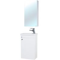 Зеркальный шкаф Bellezza Комо 40 Белый — фото 3, Зеркальные шкафы в ванную