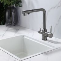 Смеситель для кухни Abber Emotion AF8814NG Никель — фото 2, Смесители для кухни