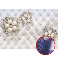 Фреска Ortograf 3D 6682 Фактура бархат серебро FX-S Флизелин (3,9*2,7) Белый, Цветы/Абстракция — фото 1, Фрески