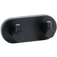 Вешалка для полотенец Bemeta Dark 104405200 Черный матовый — фото 1, Крючки для полотенец