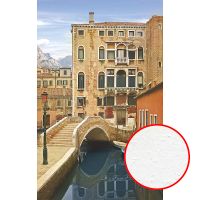 Фреска Ortograf Венеция 3537 Фактура бархат FX Флизелин (1,7*2,7) Оранжевый/Синий, Город — фото 1, Фрески