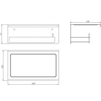 Держатель туалетной бумаги Milacio Ultra MCU.953.MB Черный матовый — фото 4, Держатели туалетной бумаги