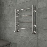 Водяной полотенцесушитель Terminus Классик П4 500x500 4670078544117 Хром, нижнее подключение, G 1/2" ВР — фото 3, Водяные полотенцесушители