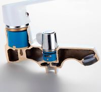 Товар: Смеситель для ванны Frap H31 F3231 Белый Хром - фото 8 Смеситель для ванны Frap H31 F3231 Белый Хром — фото 8, Смесители