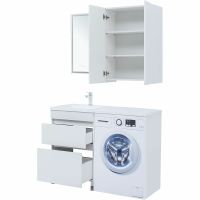 Тумба под раковину Aquanet Вега 120 Белый глянец арт-329124 — фото 12, Тумбы под раковину