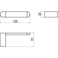 Держатель туалетной бумаги Altasan Лотос ЛТ50ЧМ Черный матовый — фото 6, Держатели туалетной бумаги