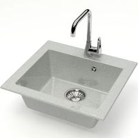 Товар: Кухонная мойка Bergg Z35 B035Q010 Светло-серая - фото 2 Кухонная мойка Bergg Z35 B035Q010 Светло-серая — фото 2, Кухонные мойки