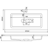 Тумба с раковиной Iddis Esper 100 ESP10W0i95K подвесная Белая — фото 11, Тумбы с раковиной