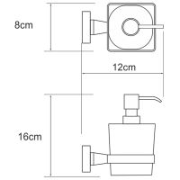 Дозатор для жидкого мыла WasserKRAFT Dill K-3999 Хром — фото 3, Дозаторы