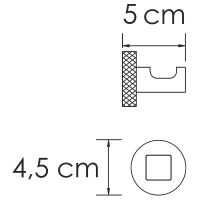 Крючок WasserKRAFT Mosel K-46623 Хром — фото 5, Крючки для полотенец