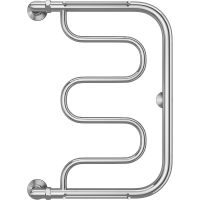 Водяной полотенцесушитель Terminus Фокстрот (1) 600x400 4620768881312 с полкой Хром, боковое подключение, G 1" НР — фото 2, Водяные полотенцесушители