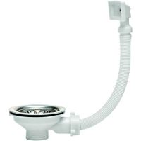 Выпуск для кухонной мойки Wirquin 30717337 Нержавеющая сталь — фото 1, Сливы-переливы