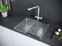 Товар: Кухонная мойка Paulmark Next 54 Uni PM215444-BS Брашированная сталь - фото 4 Кухонная мойка Paulmark Next 54 Uni PM215444-BS Брашированная сталь — фото 4, Кухонные мойки