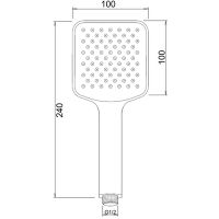 Товар: Ручной душ Orange S08HS Хром - фото 3 Ручной душ Orange S08HS Хром — фото 3, Душевое оборудование. Душевая программа