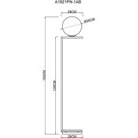 Товар: Торшер Artelamp Bolla-unica A1921PN-1AB Белый Античная бронза - фото 4 Торшер Artelamp Bolla-unica A1921PN-1AB Белый Античная бронза — фото 4, Торшеры