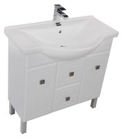 Тумба под раковину Aquanet Стайл 85 181502 Белая — фото 1, Мебель для ванной