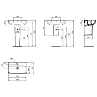 Раковина Ideal Standard I.Life S 60 T458301 Евробелая — фото 13, Раковины подвесные