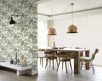 Обои RASCH Garden 867329 Винил на флизелине (0,53*10,05) Белый/Зеленый/Коричневый, Деревья/Листья — фото 2, Обои для стен