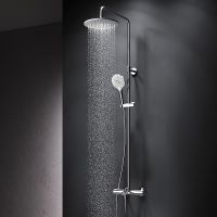 Душевая система AM.PM Like F0780564 с термостатом Хром — фото 9, Душевые стойки