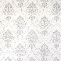 Обои Solo Vizantia E603301 Винил на флизелине (1,06*10) Белый/Серый, Дамаск — фото 1, Обои для стен