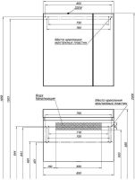 Товар: Зеркальный шкаф Aquanet Нью-Йорк 85 L 203954 Орех - фото 11 Зеркальный шкаф Aquanet Нью-Йорк 85 L 203954 Орех — фото 11, Мебель для ванной