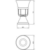 Стакан для зубных щеток Migliore Provance 17679 Хром Белый — фото 3, Мыльницы